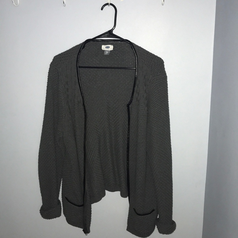 Oversized knit cardigan